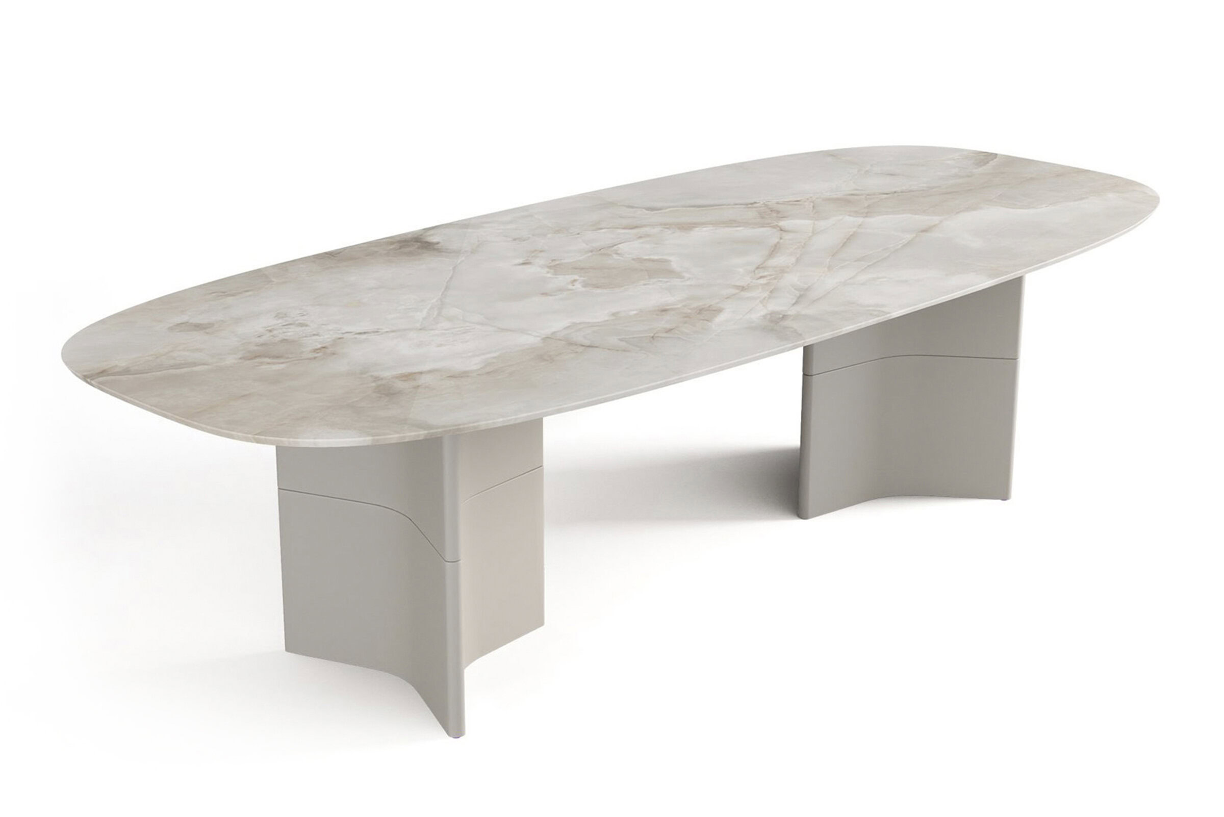 Elegant marble dining table with contemporary design, perfect for modern homes and luxurious interiors, featuring durable construction and stylish aesthetic.