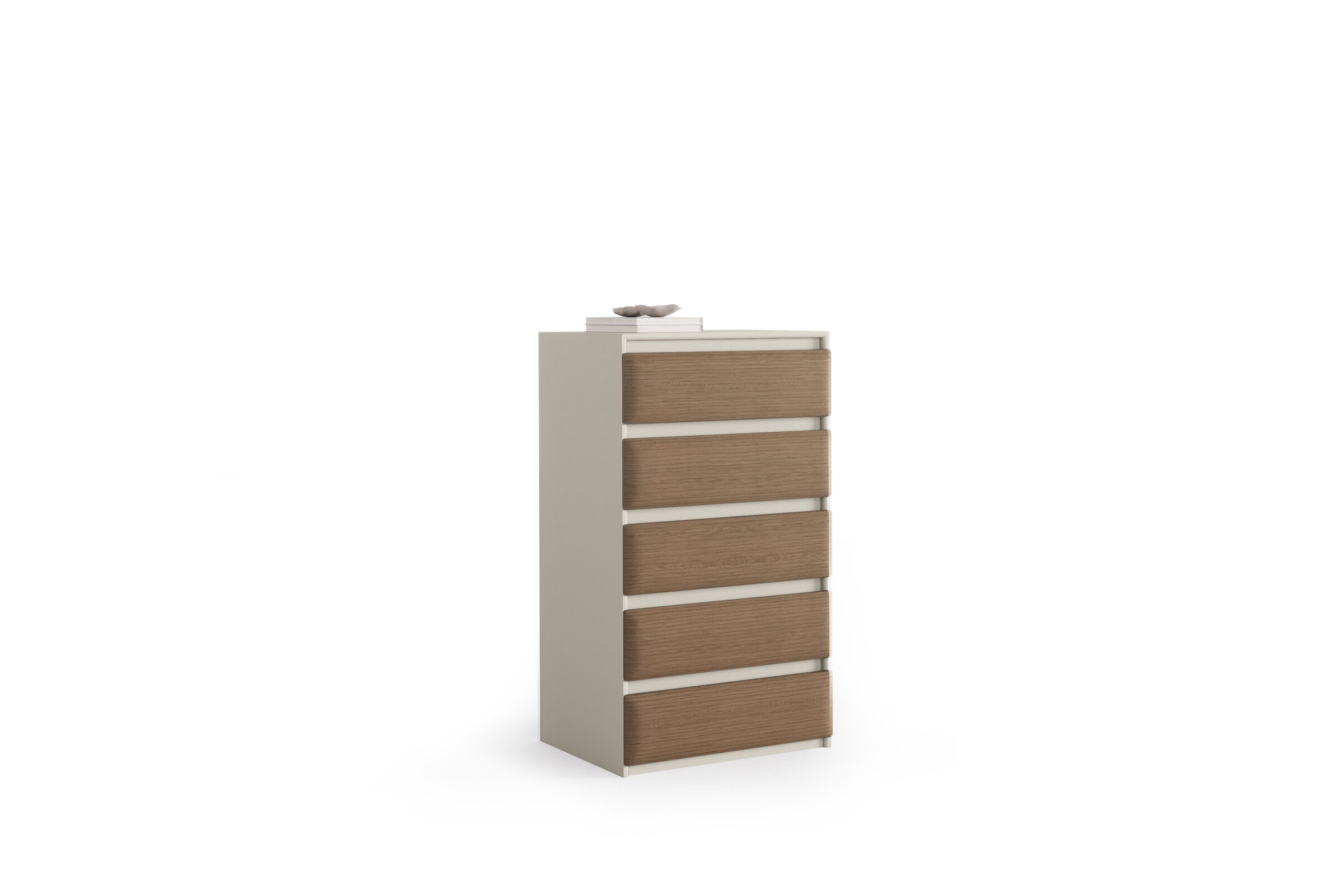 Elegant wooden chest of drawers with six spacious drawers, ideal for bedroom storage and organization, showcasing contemporary design and high-quality craftsmanship.