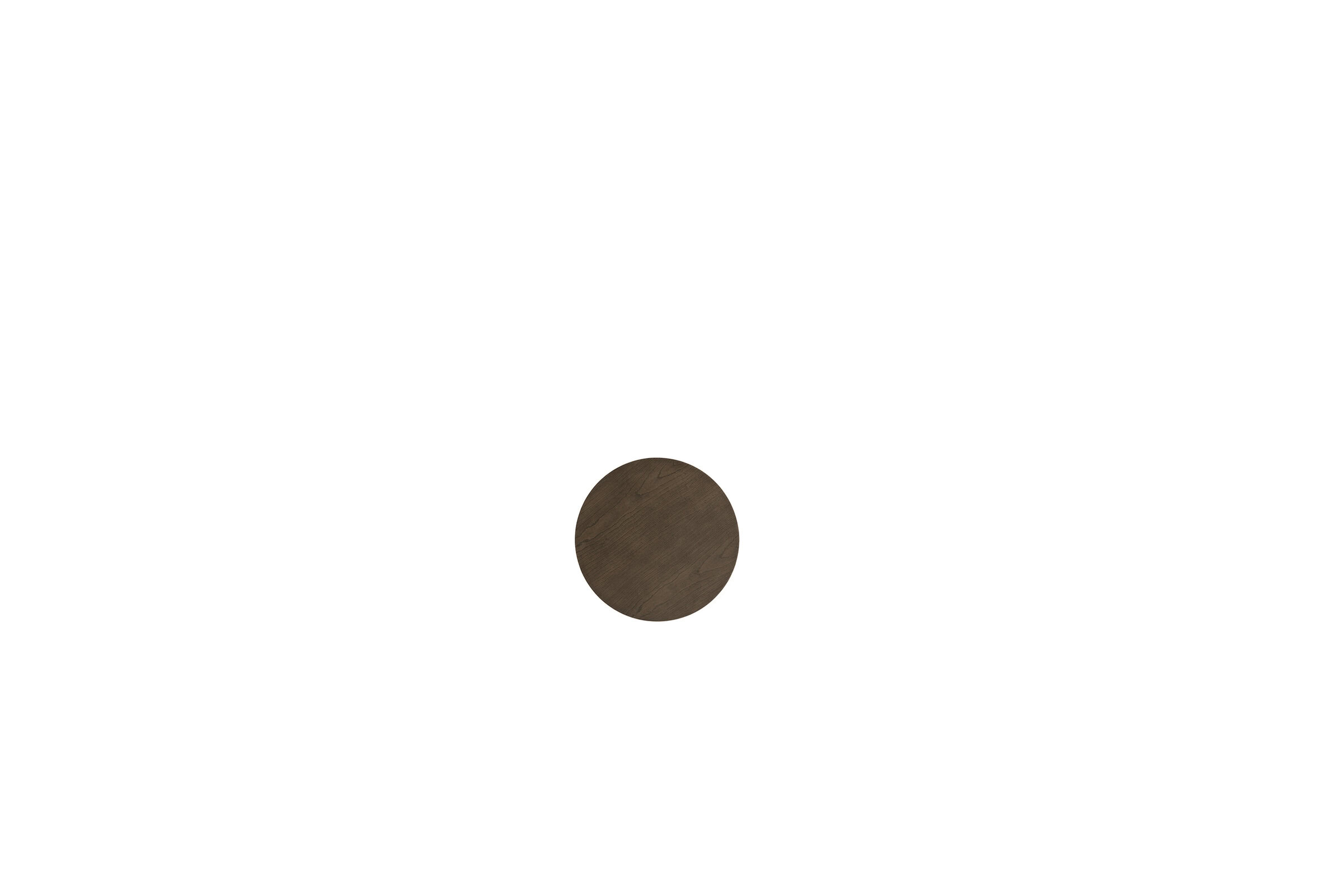 Solid wood round coffee table with natural finish for modern living rooms.