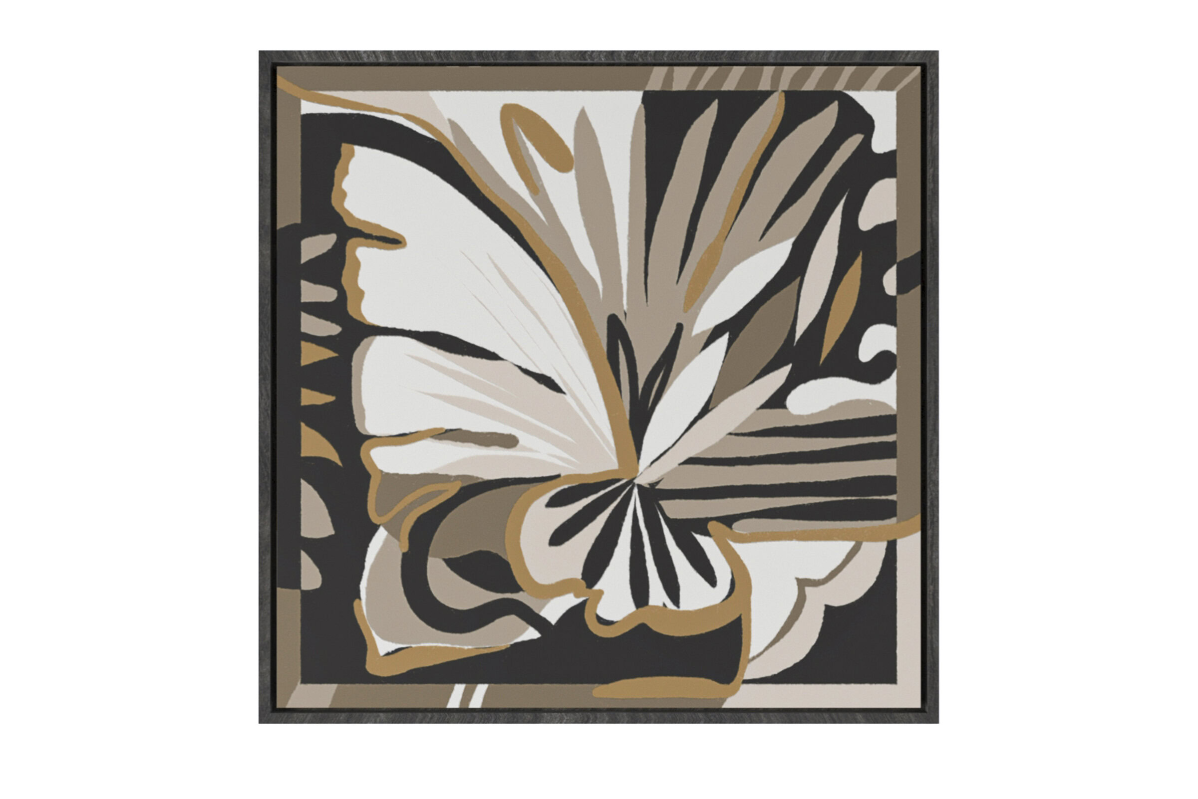 Elegant butterfly wall decor with neutral tones, perfect for enhancing contemporary living spaces. Crafted to add a touch of sophistication and artistic flair to your home or office.