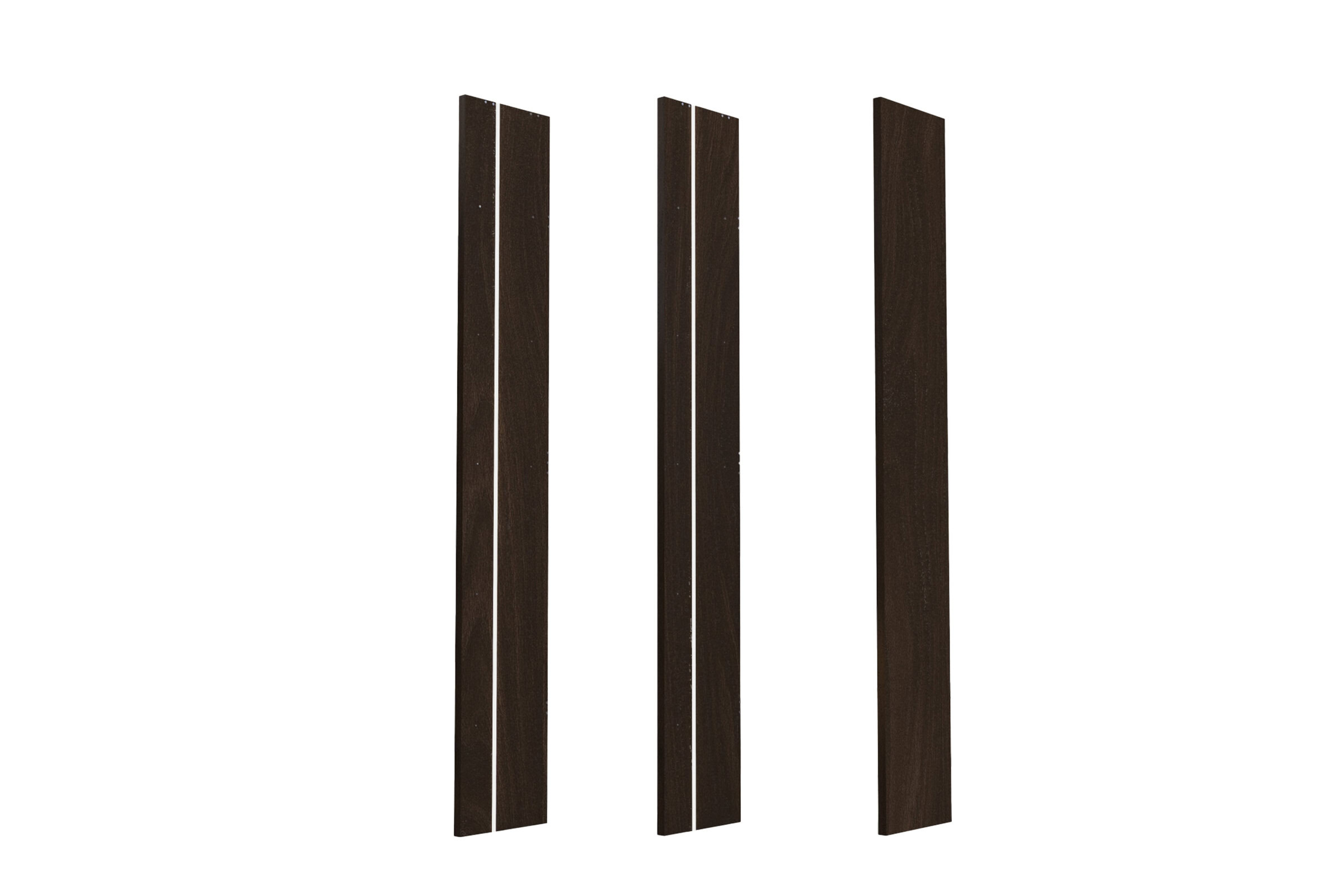 Modern wooden furniture panels for stylish interior decor, crafted from high-quality dark wood, ideal for furniture making and home design projects.